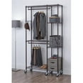 thumbnail image 6 of TRINITY 41x14x76 Rolling Closet Organizer - Dark Bronze, 6 of 8