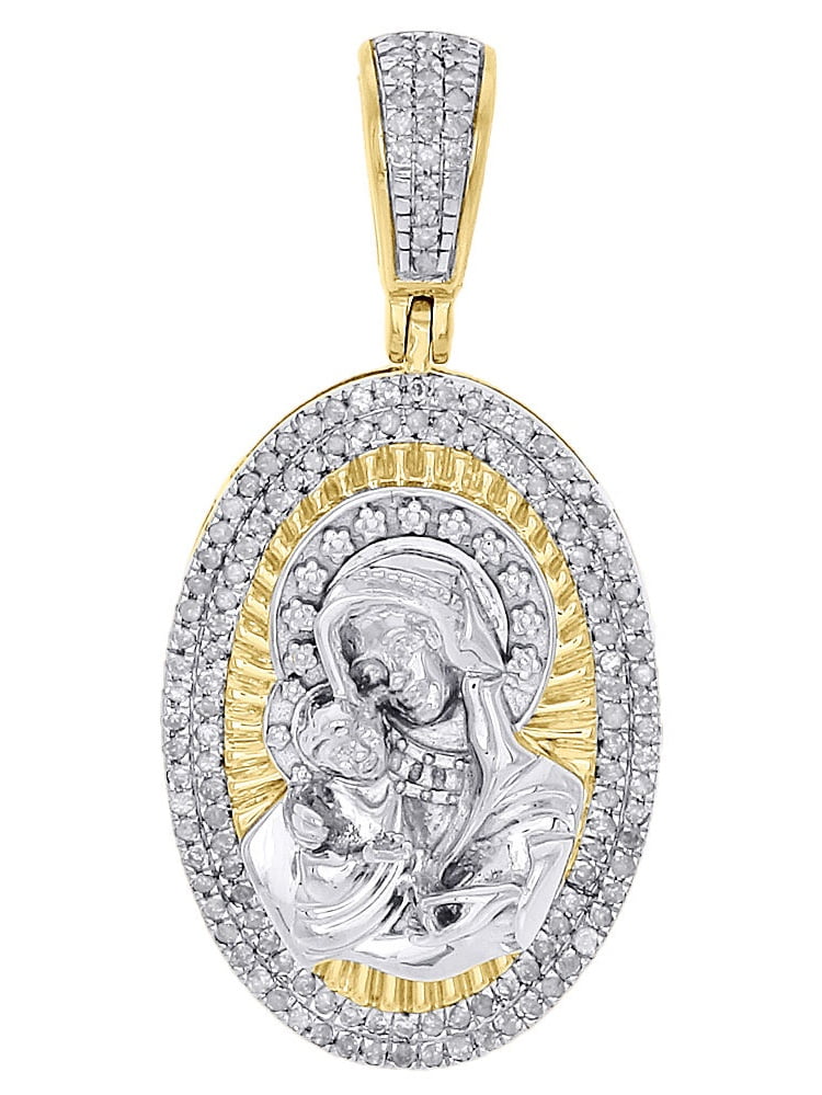 mary and baby jesus pendant