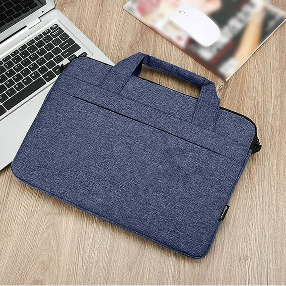 Teissuly Shoulder Strap Laptop Bag Men's And Women's Portable Shoulder Bag Inner Sleeve Bag 15.6 Inch Fashion Tablet Bag Blue