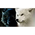 thumbnail image 2 of Ying & Yang Wolves - Print on canvas by Begin Edition, 2 of 2