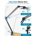 thumbnail image 3 of Soporte de brazo para micrófono InnoGear Heavy Duty para Blue Yeti, 3 of 8