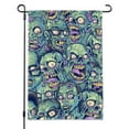 thumbnail image 1 of Zombie Pattern Dead Corpses Undead Horror Garden Yard Flag, 1 of 4