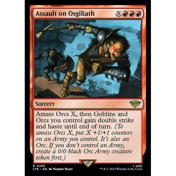 MtG Tales of Middle-Earth Rare Assault on Osgiliath (Jumpstart) #285