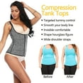 thumbnail image 3 of FITVALEN Waist Trainer Vest for Women Zipper Corset Body Shaper Tummy Control Neoprene Cincher Tank Top with Straps, 3 of 7
