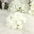 thumbnail image 2 of Efavormart 48 Roses | 4" Tall Ivory Real Touch Artificial DIY Foam Rose Flowers With Stem, Craft Rose Buds, 2 of 5
