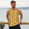 thumbnail image 6 of Lsque Crab Lobster Pattern Mens Tank Tops Muscle Athletic Quick Dry Sleeveless Workout Fitness T Shirts Beach Tank Top, Loose-fit Sleeveless Shirt for Men-X-Large, 6 of 7