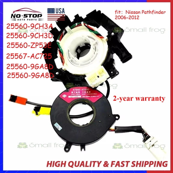 NEW Clock Spring Steering Angle Sensor Assembly For Nissan Pathfinder 2006-2012