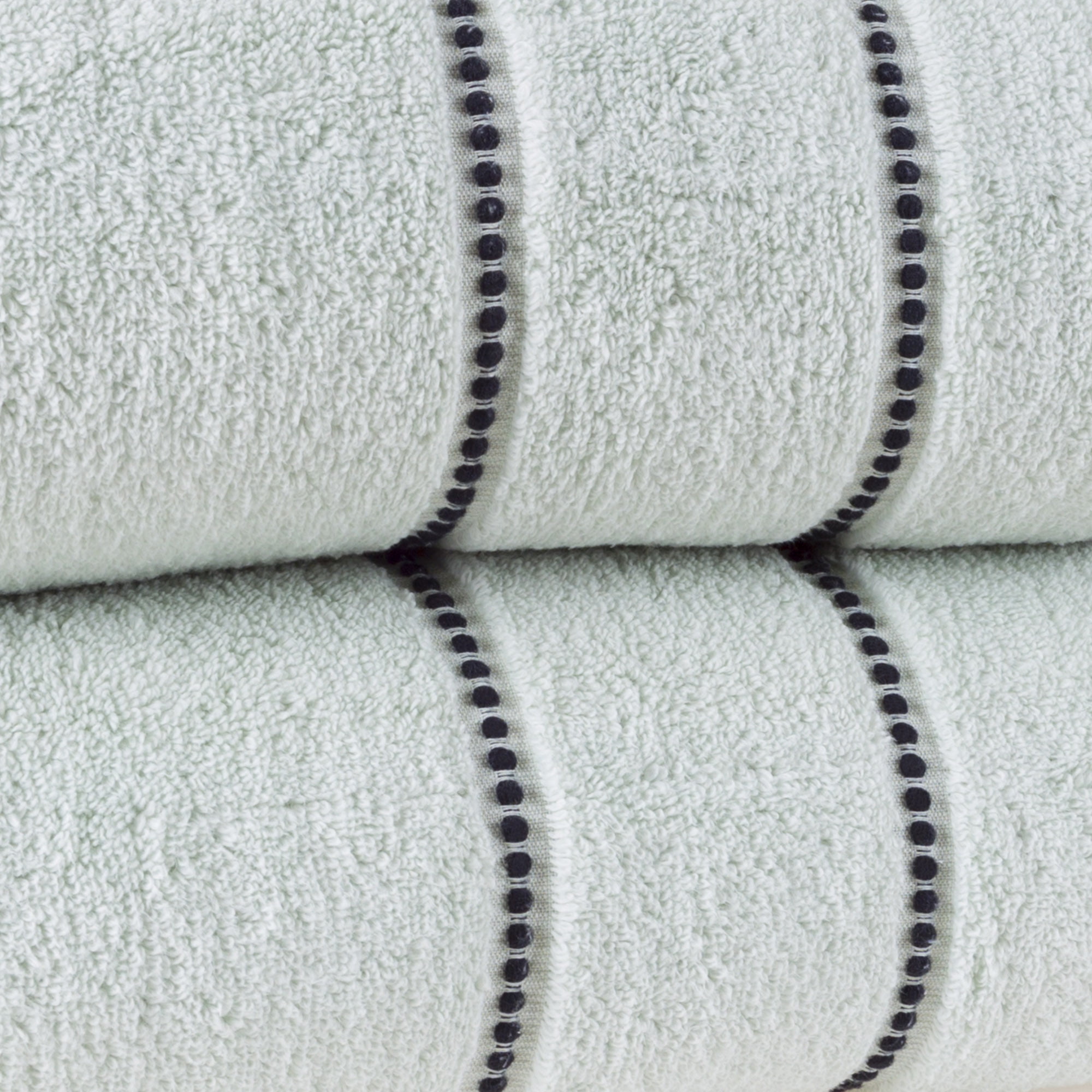 ESSELL Luxury 6-Piece Towel Set, 700 GSM 100% Cotton - 2 Bath Towels, 2 Hand Towels, 2 Washcloths, Zero Twists, Ultra Soft & Super Absorbent Meadow