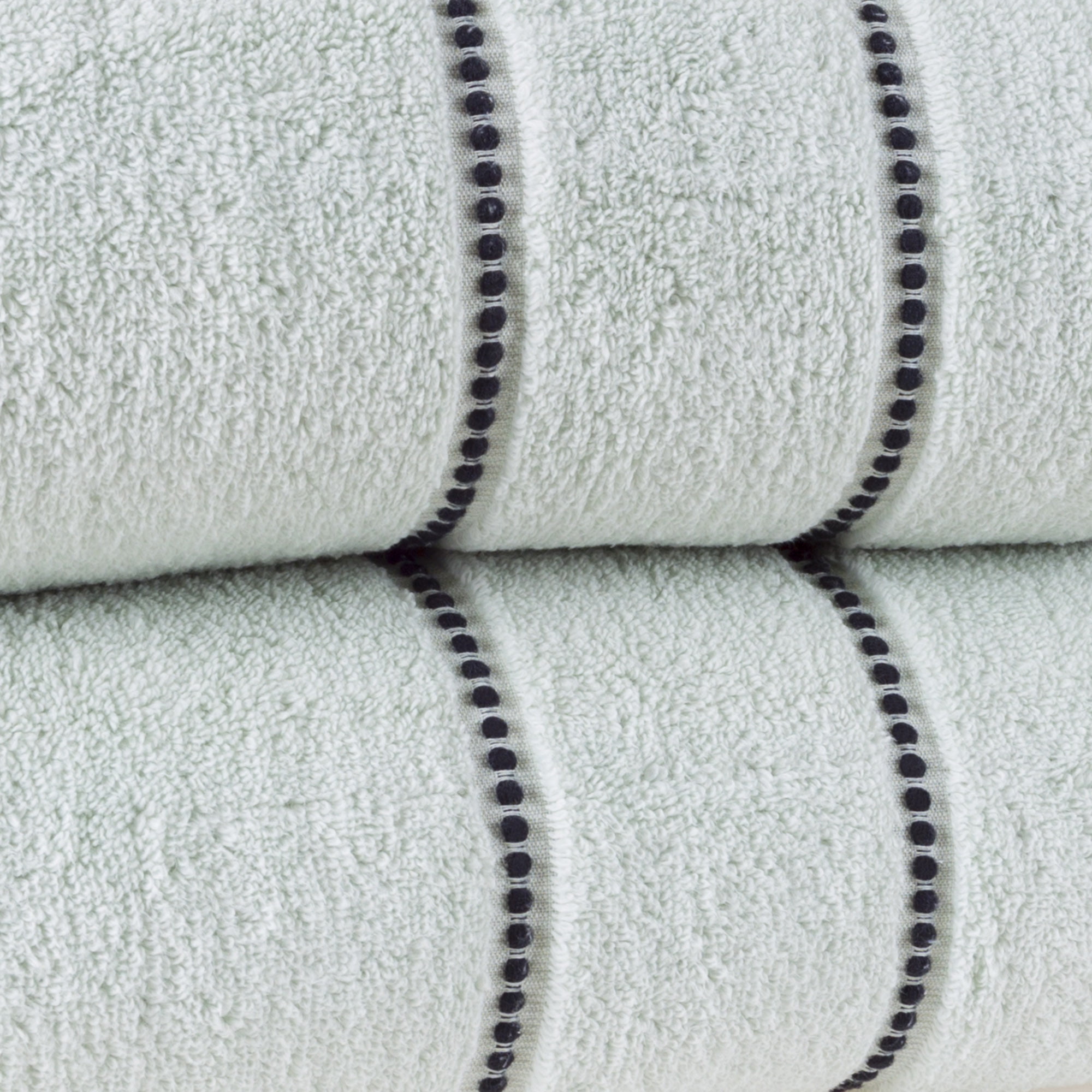 Somerset Home 2-Piece Quick Dry Luxury Cotton Bathroom Towels Set (Seafoam)