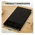 thumbnail image 2 of 12 inch Electric Cooktop, 2 Burner Electric Stove, 220V, 3000W (No Plug), 2 of 7