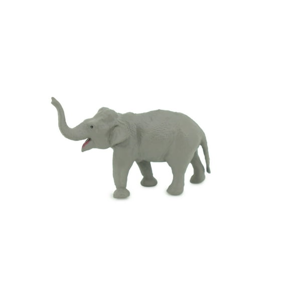 Asian Elephant, Elephas maximus, Educational, Rubber Animal, Realistic Figure, Lifelike, Gift, 2 1/2" SF57 B58