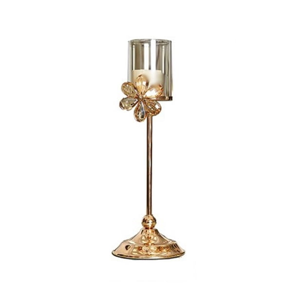 Candelabros de metal y cristal for centros de mesa de boda, decoración for mesas, fiestas e iglesias.