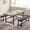 grey, variant on Anoncndin 63" Extendable Dining Table Set For 4-6, Kitchen Table With 2 Upholstered Benches, Space-Saving,Kitchen Table With Bench,Small Dining Table For Small Space,Dinner Room Table Set For 6