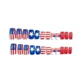 thumbnail image 7 of Independence Day Press On Nails, 24PCS American Flag Fake Nails, Patriotic Red White Blue Wearable Nail Tips, Full Cover Nail Art for Holiday Party,B, 7 of 7