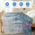 thumbnail image 4 of Green Botanical Cooling Blanket,Lightweight Summer Throw Blanket with Double Sided Cold Effect,Watercolor Spring Floral Oil Painting Elegant Picnic Blankets Bed Sheet for Hot Sleepers 30"x40", 4 of 8