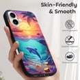 thumbnail image 5 of Compatible with Iphone 16 Case - Cute Soft Hawaiian Island Dolphin Silicone Case Compatible with Iphone 16 Phone Case for Women Men, 5 of 6