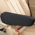 thumbnail image 2 of Fundas universales para reposabrazos de tela para automóviles, camiones, SUV y furgonetas (negro), 2 piezas, 2 of 5