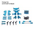 thumbnail image 2 of 1/28 RC Car Metal Swing Arms Upgrades Shock Absorber Link Rod Kit Replacing Part Accessory Replacement for WLtoys K969 K979 K989 Blue, 2 of 5