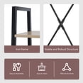 thumbnail image 5 of LuxenHome 4-Shelf 58.3" H x 23.62" W Wood and Metal Ladder Bookcase, 5 of 12