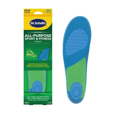 Dr. Scholl's All Sport & Fitness Insoles for Men Shoe Sizes 8-14, 1 Pair