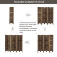 Room Divider With Shelves, 6 Panel Room Dividers, Freestanding Folding