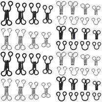 50 Pcs Bra Hooks Clothing Closures Clasp Sewing Hooks Eye Sewing Closure Bra Connector Buckle