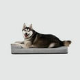 thumbnail image 6 of Diggs 30" Bolstr Dog Bed with Headrest - Premium Memory Foam Pet Bed for Crate or Home - Grey, 6 of 7