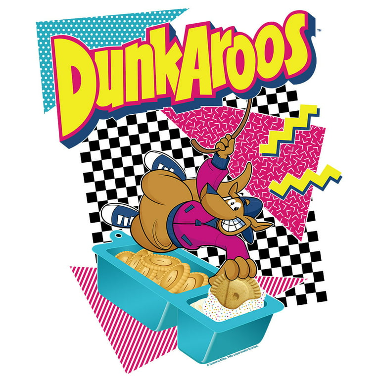 Tee Luv Men's Dunkaroos Cartoon Kangaroo T-Shirt (XXL)