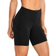 thumbnail image 1 of Shorts CRZ YOGA de Cintura Alta 15 cm con Compresión y Bolsillos Negros, 1 of 7