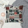 thumbnail image 2 of Camping Throw Pillow Covers for Kids Adult,Red Grey Check Pillow Covers ,Vintage Cushion Covers, Camper Decorative Pillow Covers, 2 of 5