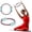 Dusty Pink/Seafoam, variant on PETGLE Pilates Ring Fitness Circle - Lightweight & Durable Foam Padded Handles, Flexible Resistance Exercise Equipment for Toning Arms, Thighs/Legs & Core