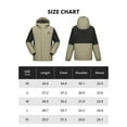 thumbnail image 5 of CAMEL Mens Winter Outerwear Coats Warm Cotton Jacket Fashion Parkas Casual Lightweight Jackets Gray Black, 5 of 9