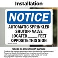 thumbnail image 3 of (2 Pack) Automatic Sprinkler Shutoff Valve Located OSHA Notice Sign, 3 of 7