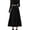 Black, variant on Womens Skirts Tailored Suit Midi High Waisted A Line Skirts Long Professional Office Business Workwear Dressy Skirts