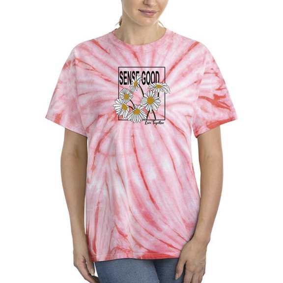 Sense Good Daisies Tie Dye Cyclone Women -Image by Shutterstock, Female XX-Large