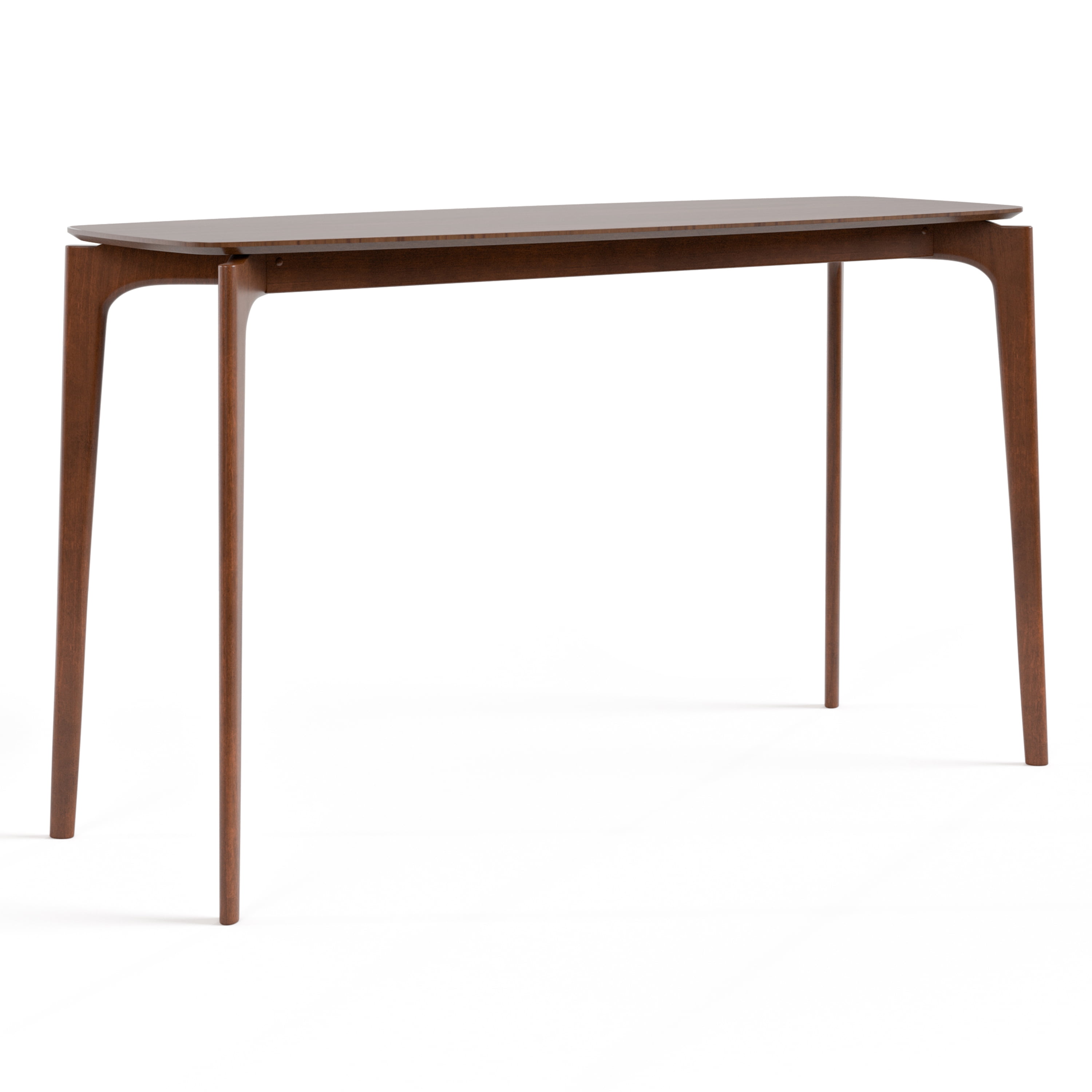 Furniture of America Erik 59" Rectangle Counter Height Dining Table, Walnut