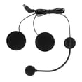 thumbnail image 2 of Auricular de medio casco de motocicleta con micrófono antiinterferencias Plug and Play casco de motocicleta auriculares estéreo para Guardung EL011526-00, 2 of 5