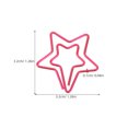 thumbnail image 2 of unbranded 120Ud Clips Planificadores Rosados En De Estrella Para Y Uso Diario, 2 of 6