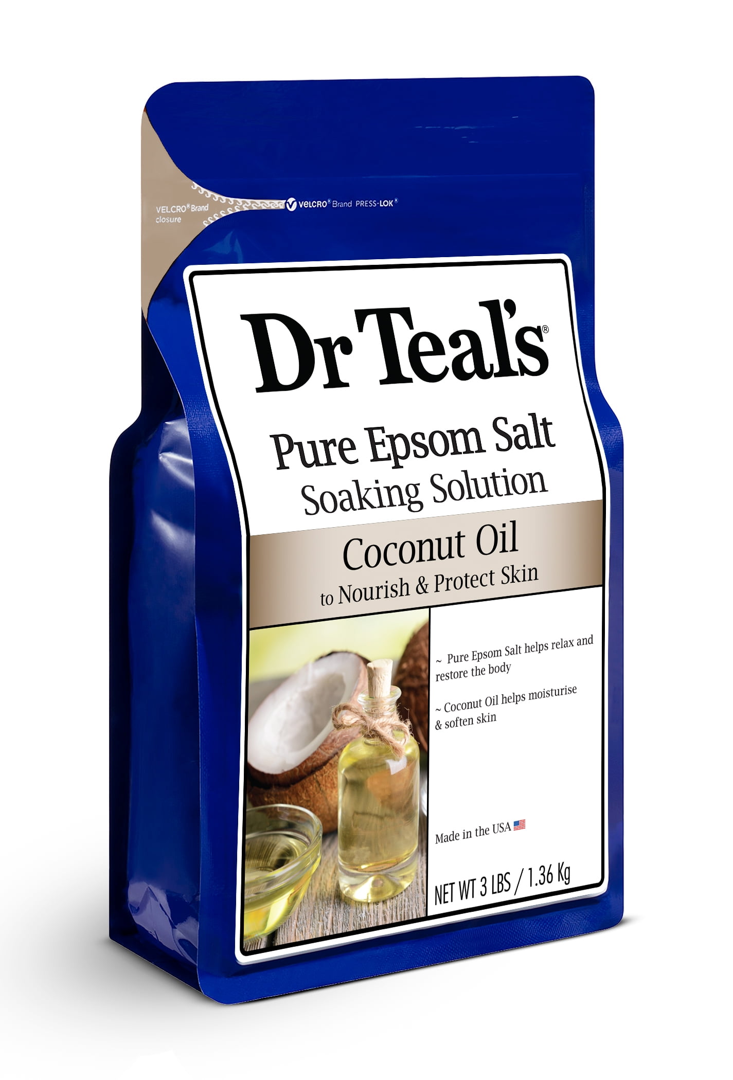 Dr Teals Nourish & Protect with Coconut Oil Pure Epsom Salt Soaking