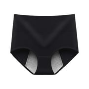 DondPO Womens Underwear Women's Underwear High Absorbency Heavy Flow Leakproof Menstrual Protective Briefs Incontinence Underwear for Women High Waisted Underwear For Women Yellow L Clearance