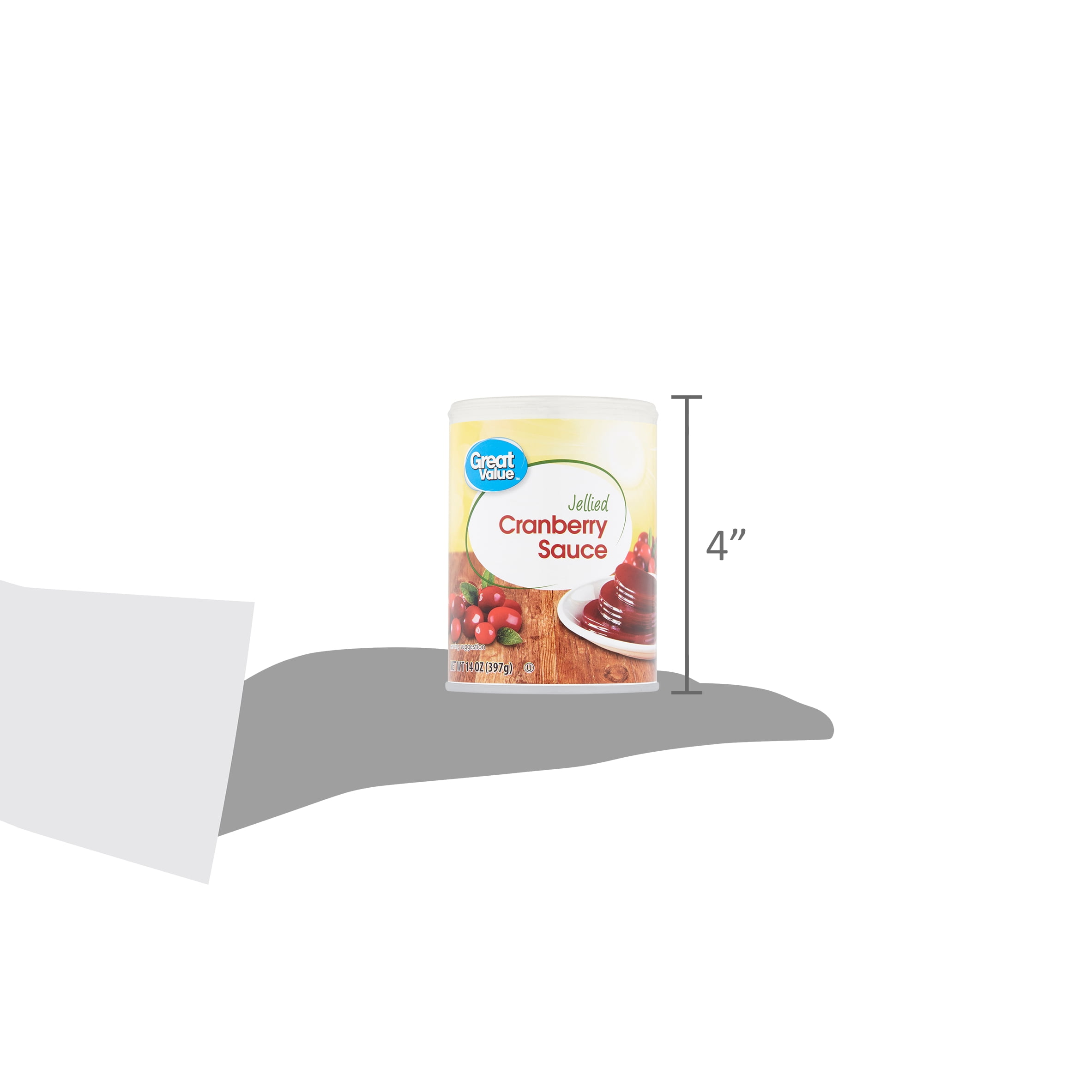 Great Value Jellied Cranberry Sauce, 14 oz