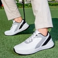 thumbnail image 4 of YOURDIARY Mens Waterproof Golf Shoes - Spikeless Traction, Breathable & Lightweight for All-Day Comfort, 4 of 7