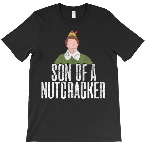 Vintage Retro Son Of A Nutcracker Funny Christmas Holiday Graphic H7824 T-Shirt, for Men and Women, Up to Size 5XL