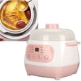thumbnail image 5 of Slow Cooker, 200W 1L Small Slow Cooker with Ceramic Inner Pot, Adjustable Temperature and Time, Mini Automatic Electric Pot, Ceramic Soup Porridge Cooker, 5 of 5