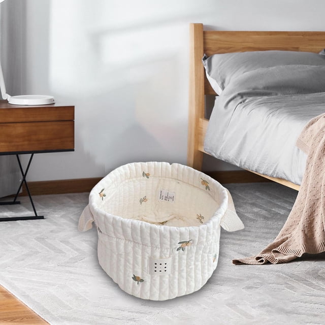 Contenedor de almacenamiento Organizador plegable grueso Multifuncional Plegable Gran capacidad Portátil Lavable para armario Hogar Dormitorio Patrón de oliva pequeño Soledad Cesta de almacenamiento