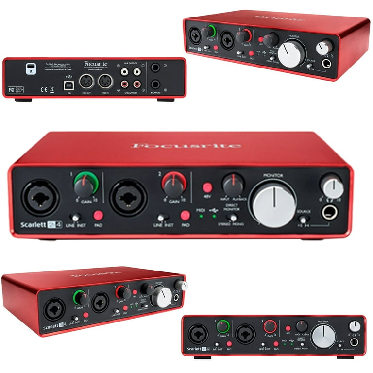 Focusrite Scarlett 2i4 USB Audio Interface (2nd Generation