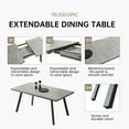 thumbnail image 3 of Modern Dining Table, Kitchen Table Set for 4-6 People Rectangular Wood Dining Table, 3 of 5
