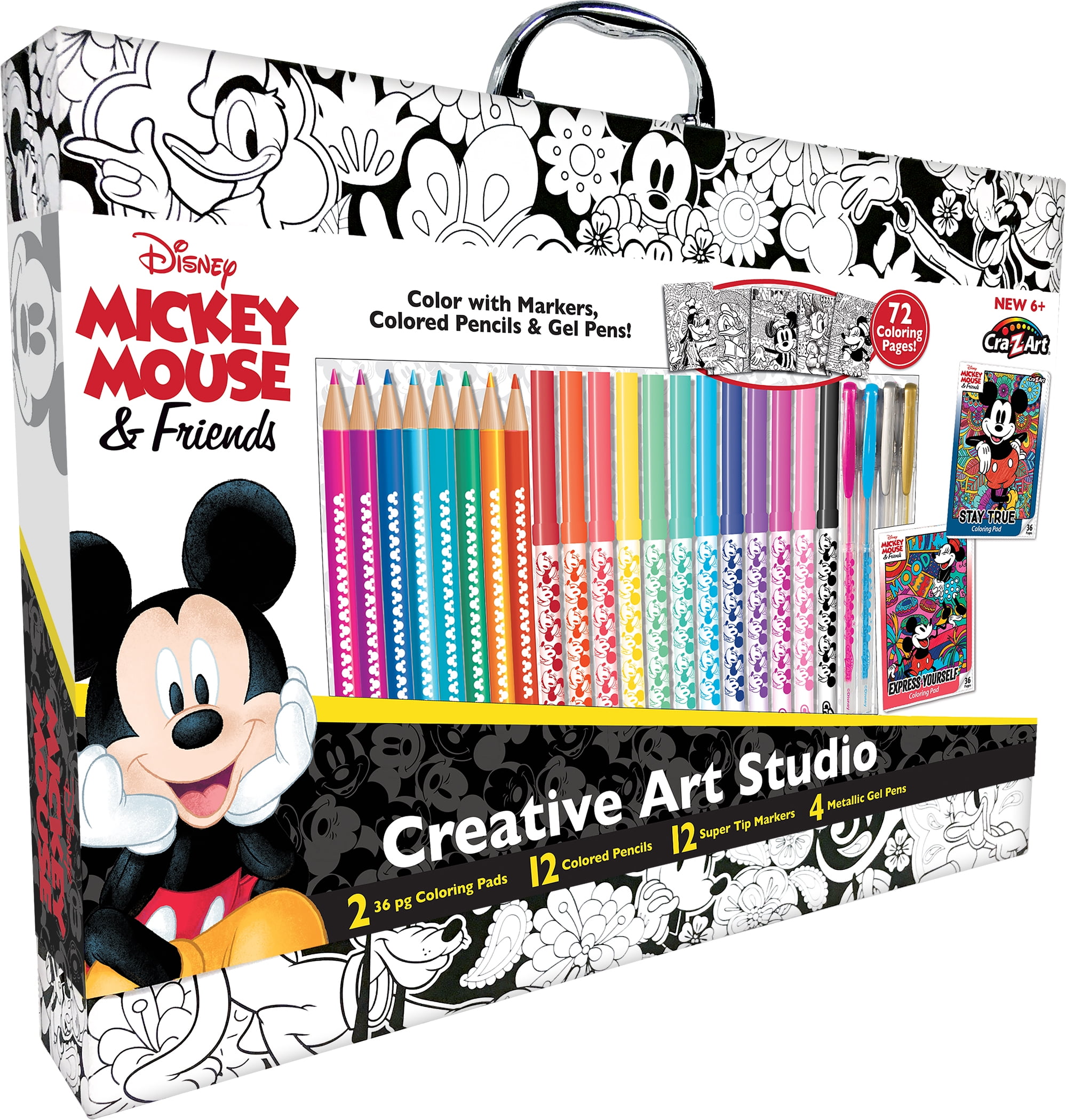 Cra-Z-Art Disney Mickey Mouse Creative Art Studio Kit, Kids Crafts