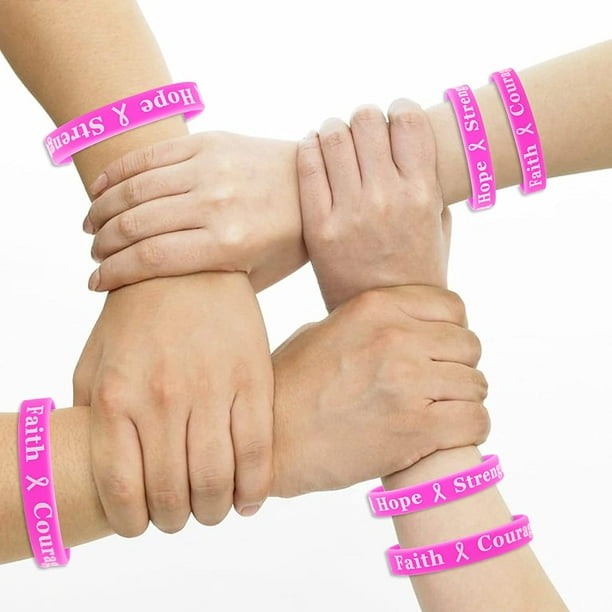 Pink clearance ribbon wristbands