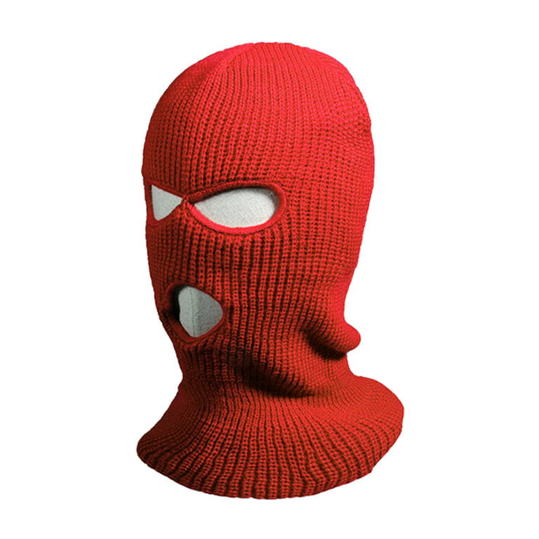 MUCH 3 Hole Winter Ski Mask Full Face Wool Balaclava Hat Winter Cap Heat  Preservation Face Mask for Women&Men 